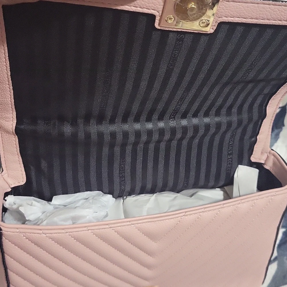 NWT Elegant Pink Quilted Women's Bag By Victoria's Secret